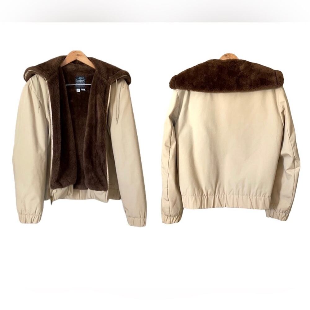 Cooper Vintage‎ Aviator faux fur lined Bomber Jacket 44 INV12